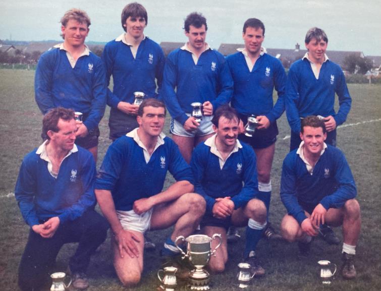 Andrew Meddings - part of the Haverfordwest RFC team which won the County 7s in 1980s